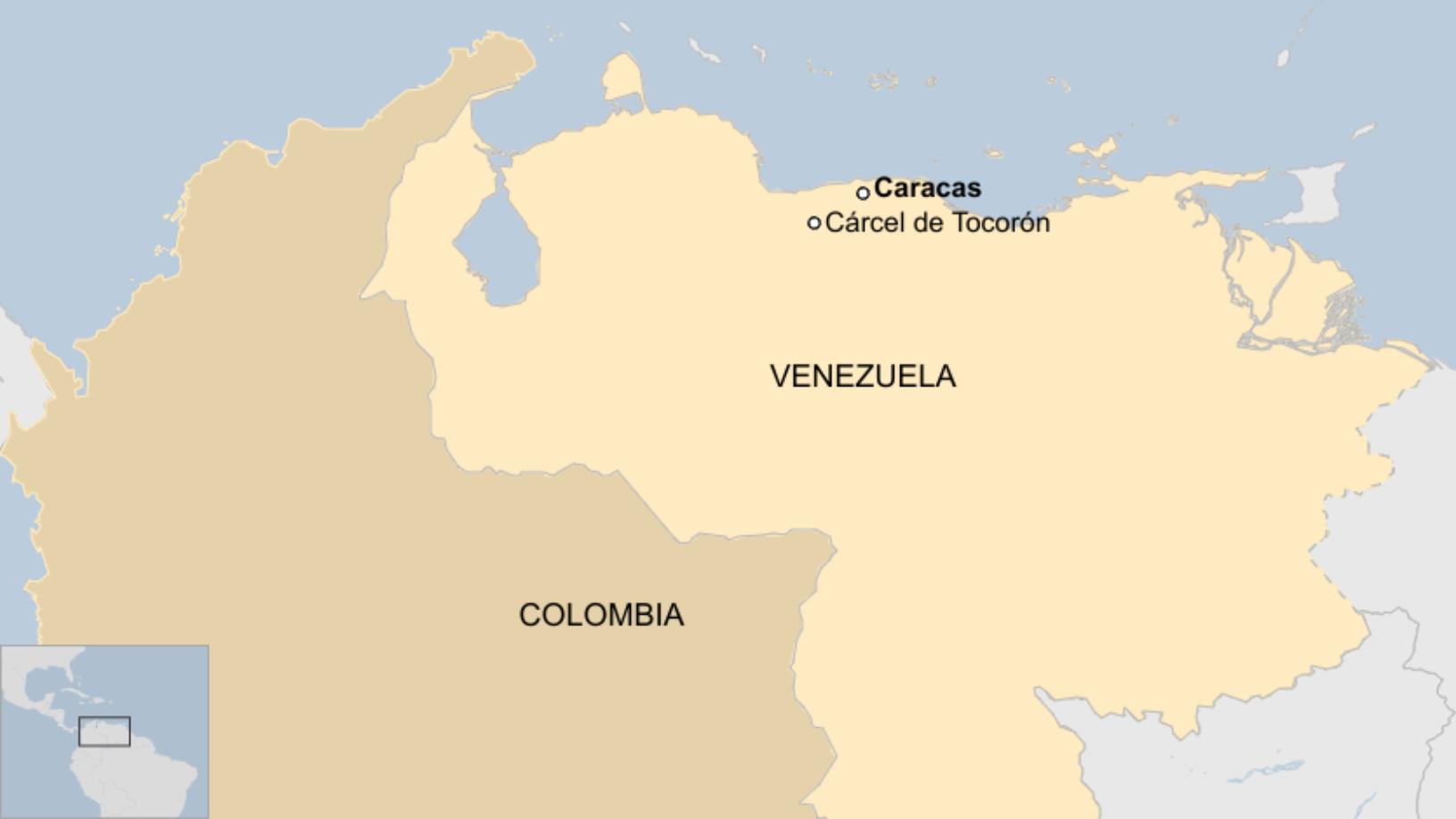 Map: Cárcel de Tocorón