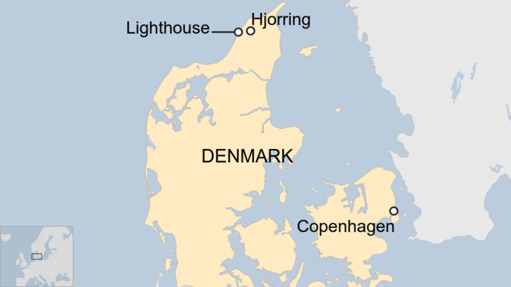 Map: Map of Denmark 