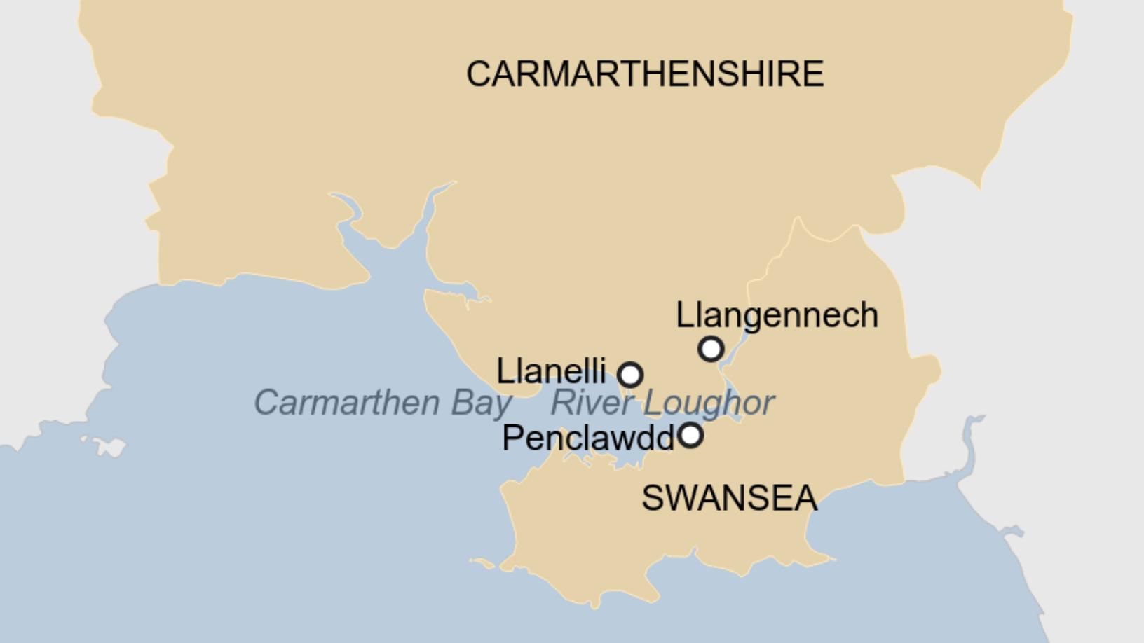 Map: Llangennech