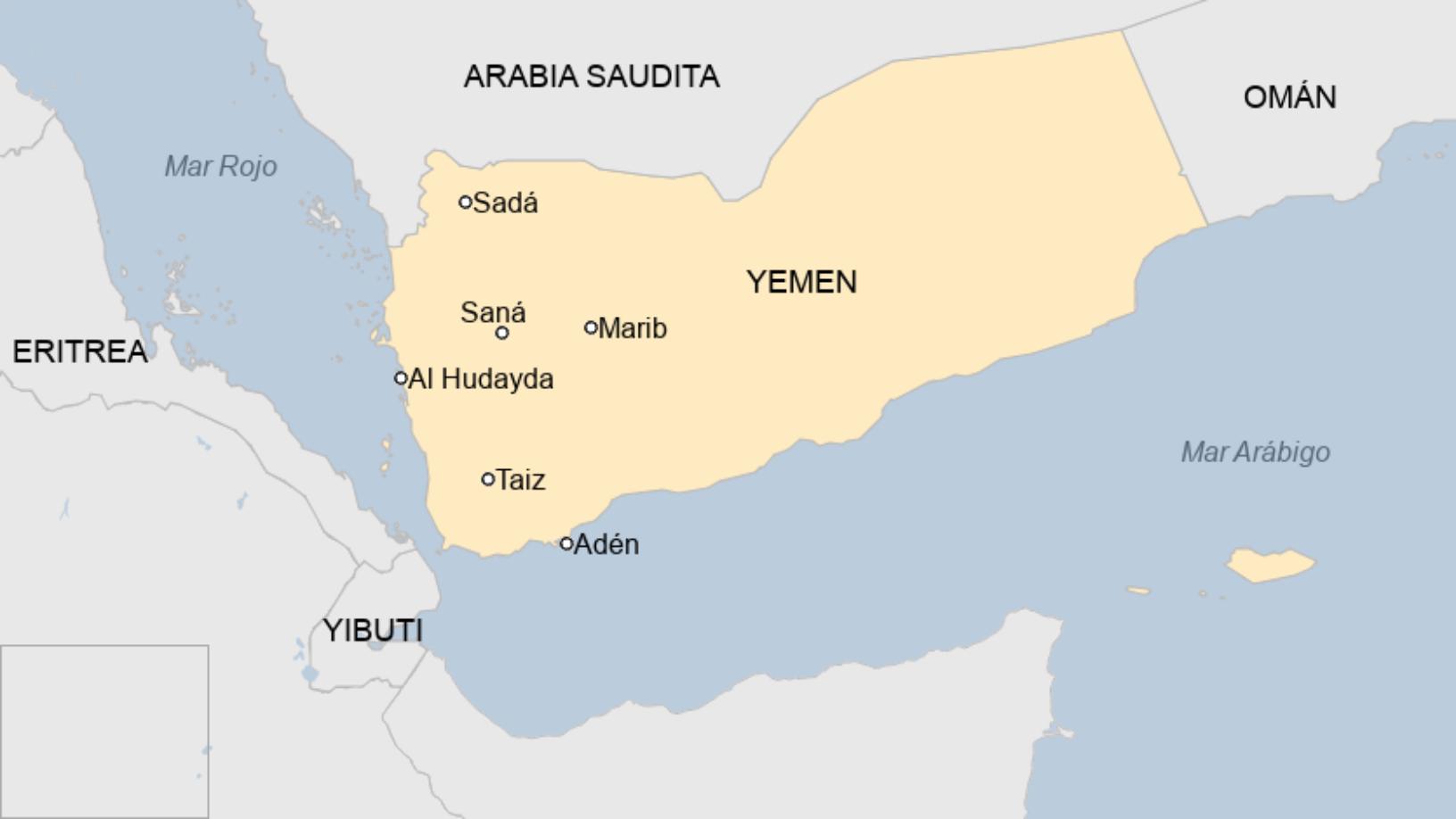 Map: Map of Yemen
