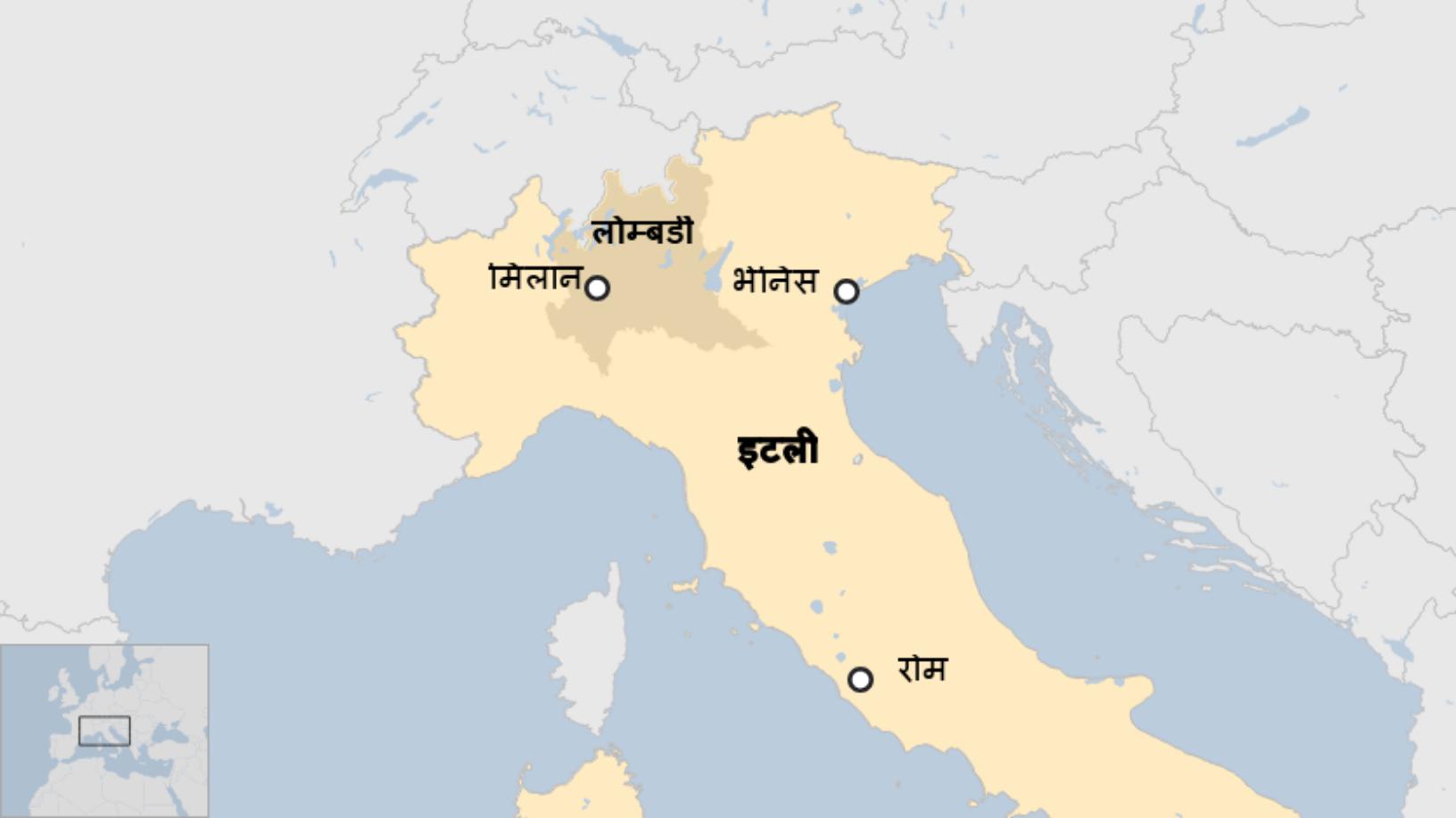 Map: Map of Italy coronavirus quarantine