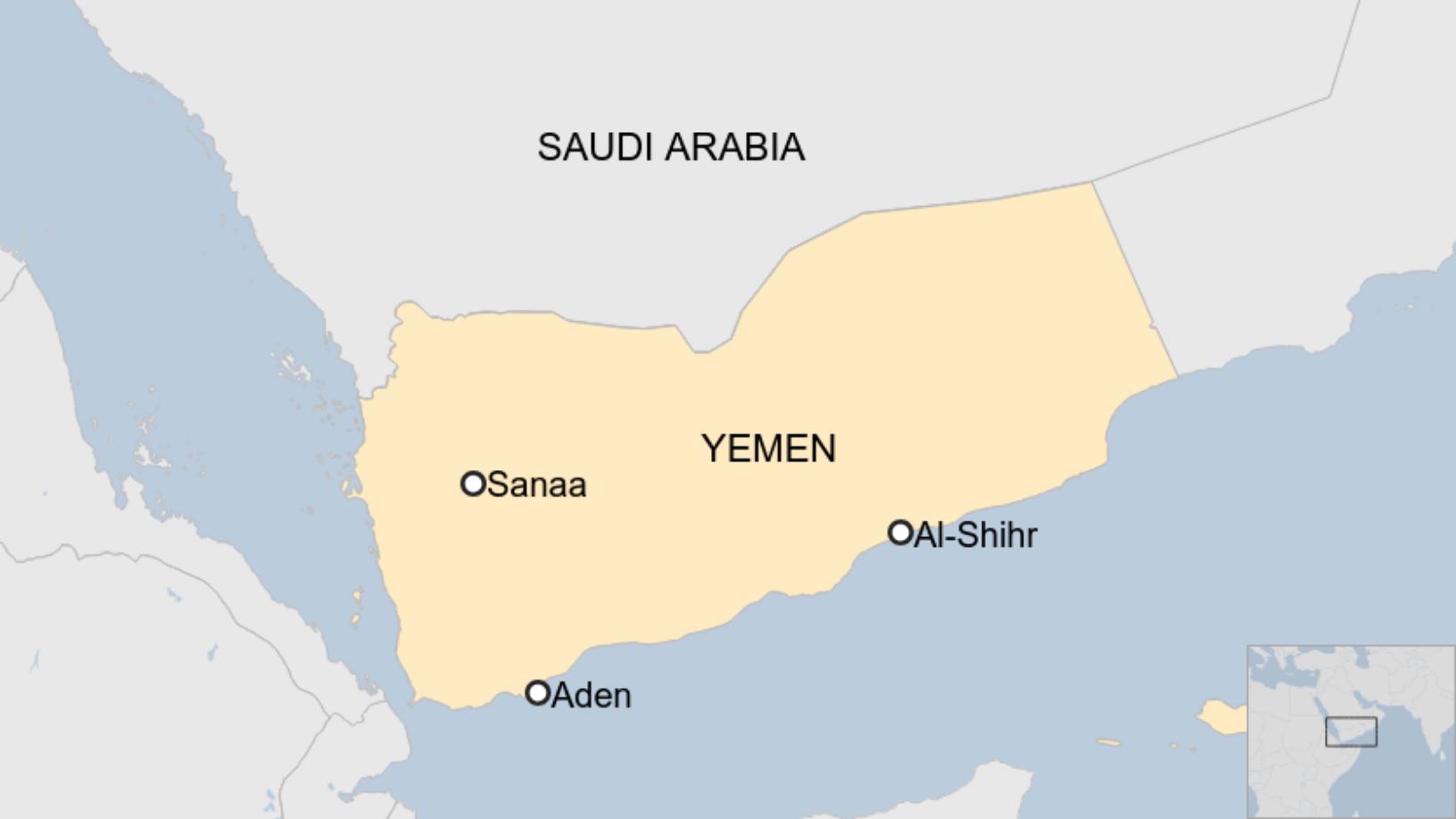 Map: Map of Yemen