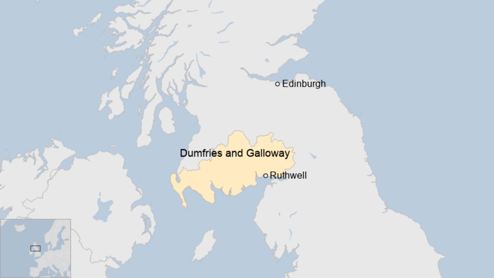 Map: Ruthwell museum location map