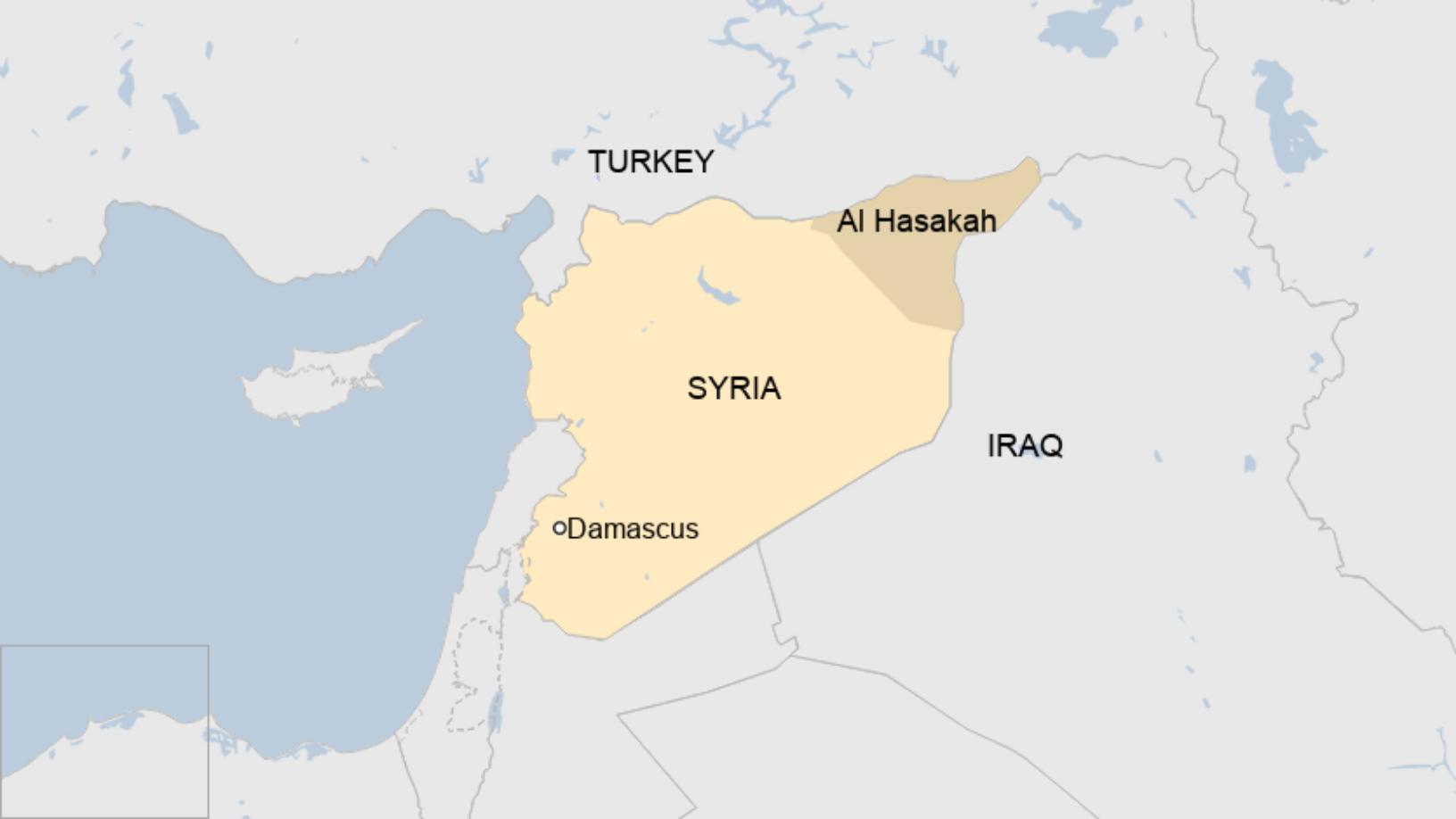 syrian desert location on world map