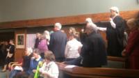 Protest at Shire Hall
