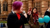 Heidi Crowter speaking