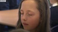 A child meditating