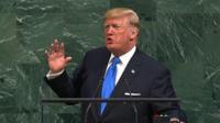 Donald trump ayaa khudbadii ugu horeysey ka jeediyey golaha loo dhan yahay ee Qaramada Midoobey