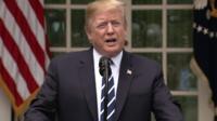 President Trump in Rose Garden