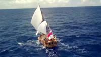 Sailboat on the ocean