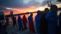 Migrants arriving in Spain