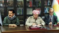 Kerkuk Barzani kurmaylarıyla
