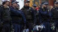 Police officers in London