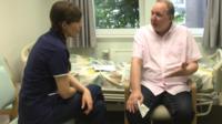 Paul and his physiotherapist