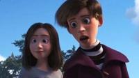 Still image from Disney Pixar's Finding Dory, two women appear in the trailer. Image shows the two women which has got people asking if this is the first lesbian couple in a Disney film.