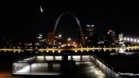 The American Meteor Society said it received more than 120 reports of a meteor sighting.