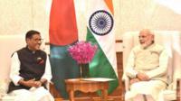 ভারতীয় প্রধানমন্ত্রীর সাথে আওয়ামী লীগের সাধারণ সম্পাদক ওবায়দুল কাদের