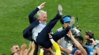 France celebrate winning the World Cup