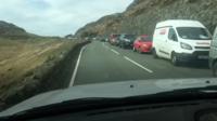 Road busy with cars
