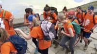 Rich climbing Snowdon in wheelchair