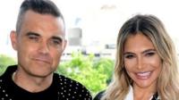 Robbie Williams, Ayda Field, Louis Tomlinson and Simon Cowell