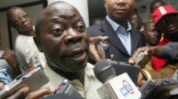 APC National Chairman Adams Oshiomhole dey tok to tori pipo