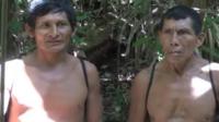 Members of the Wapichan community in the forest