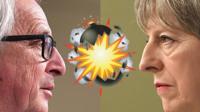 Jean-Claude Juncker and Theresa May