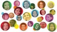 100 women graphic