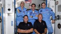 Doug Hurley and Bob Behnken have floated into the International Space Station.