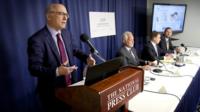 lawyers at news conference