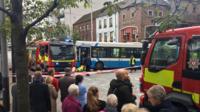 Person trapped under a bus in Custom House Square Belfast