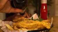 Vegan fish and chips