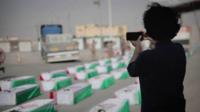 BBC reporter at the Iran Iraq border