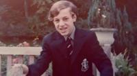 Phillip Witcomb in his school uniform