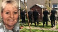 Julie Reilly and police searching