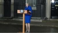 Theresa May in Downing Street