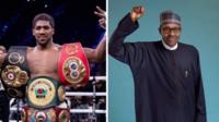 Anthony Joshua, zakaran damben duniya da Muhammadu Buhari, Shugaban Najeriya