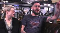 Fans in Exeter watching Game of Thrones