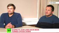 Two men named as suspects in the poisoning of a Russian ex-spy in the UK say they were just tourists.