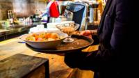 Waiters in a restaurant