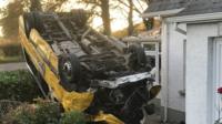 The scene of the crash