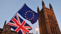 Union Jack and EU flag