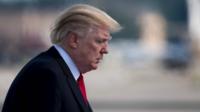 Donald Trump boards Air Force One