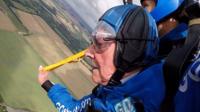 Harry skydives