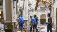 Damaged church