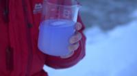 Beaker demonstration of the Barents Sea