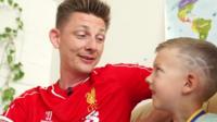 Yuriy with his son