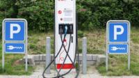 Electric charging station in Denmark