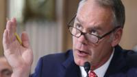 Ryan Zinke testifies during a Senate Energy and Natural Resources Committee hearing on Capitol Hill, on June 20, 2017
